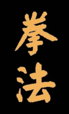 Schriftzeichen Kenpo japanisch