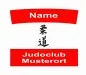Preview: Judoanzug Rückenschild mit Logo Farbe rot Austria Österreich