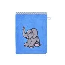 Frottee Waschlappen blau mit Elefant