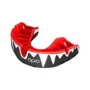 OPRO Zahnschutz Platinum Senior schwarz/ weiß/rot