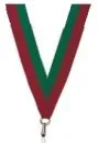 Medaillen Band grün/rot