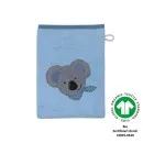 Frottee Waschlappen Koala blau