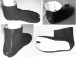 Indoor Tabi mit Stoffsohle - Ninja Stiefel, Jikatabi Schuhe