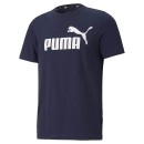 Puma T-Shirt ESS Logo Tee peacoat/blau