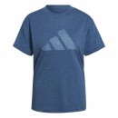 adidas Damen T-Shirt blau melage TEE 3.0