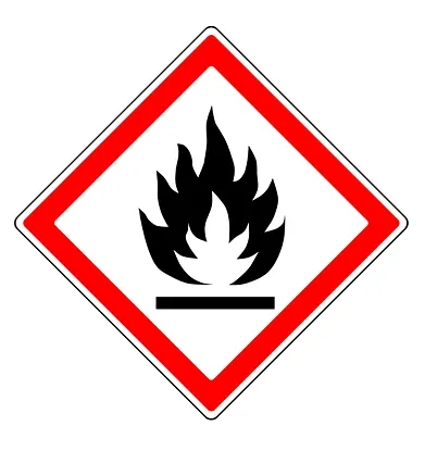 Gefahrgutkennzeichnung entflammbar