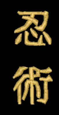 Schriftzeichen Ninjutsu