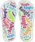 Preview: Flip flop with text print