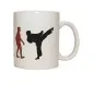 Preview: Mug white printed with Karate Evolution coloured