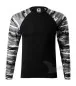 Preview: Camouflage T-shirt grey long sleeve front