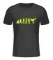 Preview: T-Shirt schwarz Evolution Kick neon gelb