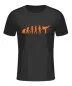 Preview: T-Shirt schwarz Evolution Kick neon orange