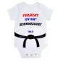 Preview: Baby bodysuit caution black belt