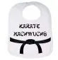 Preview: Babero bebe cinturón negroBabero bebe karate offspring 35x24 cm