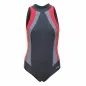 Preview: Badeanzug - Schwimmanzug Olivia graphit/rot/grau