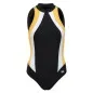Preview: Badeanzug | Schwimmanzug OLIVIA I schwarz gelb weiß