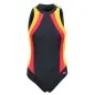 Preview: Badeanzug | Schwimmanzug OLIVIA I schwarz gelb rot