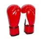 Preview: Gants de boxe Sparring rouge blanc similicuir avec fermeture velcro