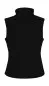 Preview: Damen Softshell Bodywarmer schwarz bedruckbar Rückseite