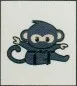 Preview: Ceinture patch ecusson singe ninja