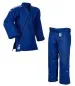 Preview: Kimono de Judo adidas Champion II IJFS Slimfit bleu avec bandes blanches sur les epaules