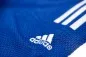 Preview: Judo suit adidas Champion II IJFS Slimfit blue with white shoulder stripes