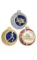 Preview: Medaille mit Muster gold, silber, bronze