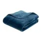 Preview: Mikroflausch Heim-und Schlafdecke Cashmere-feeling Farbe blau
