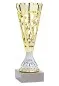 Preview: Pokal in bronze aus Kunststoff 16 cm