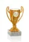 Preview: Pokal bronze mit Marmorsockel