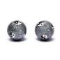 Preview: Qi Gong beads sound beads grey marbled with YingYang 4 cm