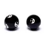 Preview: Qi Gong beads sound beads black with YingYang 4 cm