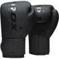 Preview: Gants de boxe RDX F6 noir mat entraînement