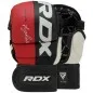 Preview: Gants MMA Sparring cuir synthetique rouge 7oz RDX T6
