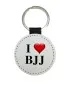 Preview: Porte-clés en différentes couleurs motif I Love BJJ