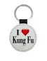 Preview: Porte-clés en différentes couleurs motif I Love Kung Fu