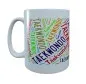 Preview: cup white printed with Taekwondo colourful