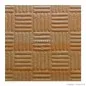 Preview: Tapis Tatami W20X brun bois/noir 100cm x 100cm x 2cm