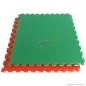 Preview: Kinder Matte Tatami J30S rot/grau/grün 100 cm x 100 cm x 3 cm