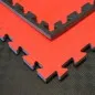 Preview: Reversible mat Checkerd black/red - 100 x 100 x 2cm