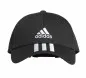 Preview: adidas cap black with white stripes