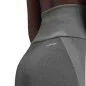 Preview: adidas Damen Leggings grau mit weißen Streifen