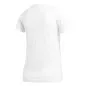 Preview: adidas Damen Performance Slim Fit T-Shirt weiß Rückseite