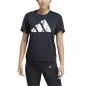 Preview: adidas Damen Run It Brand Love T-Shirt, schwarz