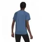 Preview: adidas Damen T-Shirt blau melage TEE 3.0