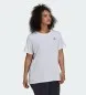 Preview: Camiseta adidas oversize blanca para mujer
