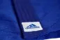Preview: Traje de judo Adidas Training J500B azul con rayas blancas en los hombros