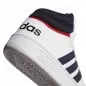 Preview: Bota media caña adidas Hoops 3.0 blanca con rayas negras