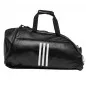 Preview: adidas Sporttasche - Sac à dos de sport en similicuir noir/blanc