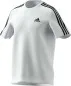 Preview: adidas T-Shirt weiß mit schwarzen Schulterstreifen Vorderseite